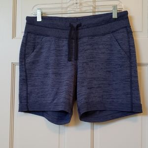 Athleta Knit Shorts/ Heather Blue/ Sz M/NWOT